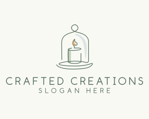 Candle Cloche Decor logo design