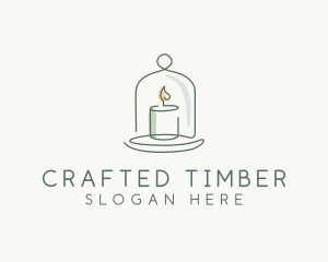 Candle Cloche Decor logo design