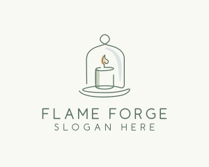 Candle Cloche Decor logo design