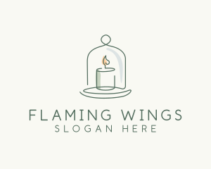 Candle Cloche Decor logo design