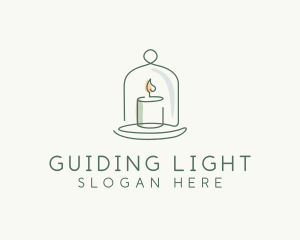 Candle Cloche Decor logo design