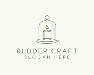 Candle Cloche Decor logo design