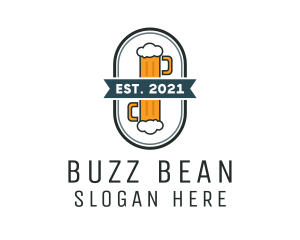 Beer Pub Badge  logo design