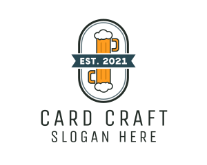 Beer Pub Badge  logo design