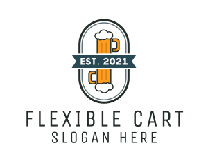 Beer Pub Badge  logo design