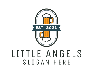 Beer Pub Badge  logo design