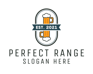 Beer Pub Badge  logo design