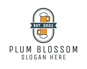 Beer Pub Badge  logo design