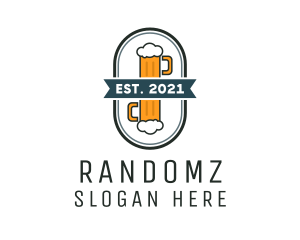 Beer Pub Badge  logo design