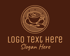 Lovely Serving Coffee Cup logo