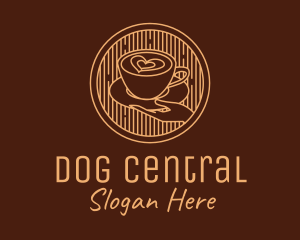 Lovely Serving Coffee Cup logo design