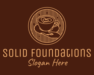 Lovely Serving Coffee Cup logo