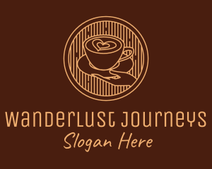 Lovely Serving Coffee Cup logo