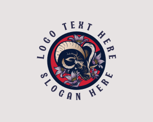 Bighorn Sheep Pasque Flower logo