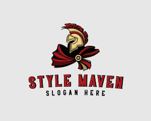 Tough Spartan Warrior logo design