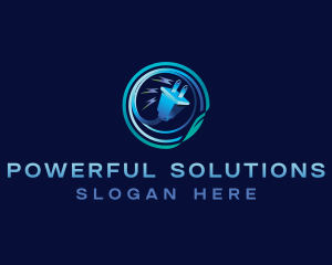 Energy Power Plug logo design