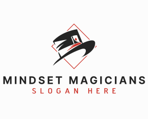 Magician Top Hat logo design