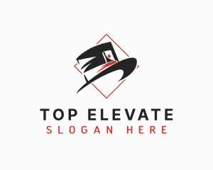 Magician Top Hat logo design