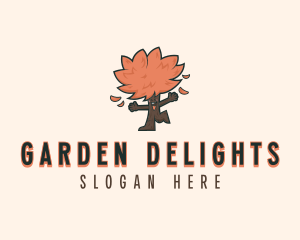 Autumn Garden Tree logo design