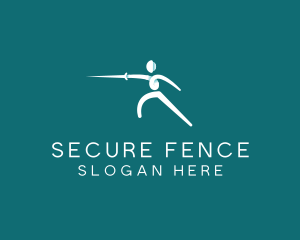 Athlete Fencing Sword logo