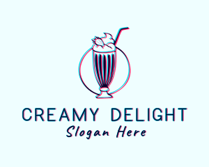 Milkshake Smoothie Drink logo