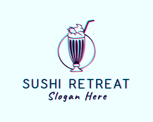 Milkshake Smoothie Drink logo design