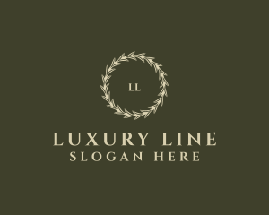 Luxury Leaves Event Planner logo design