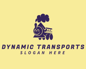 Toy Train Transportation logo design