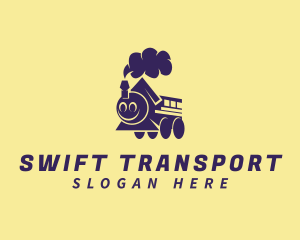 Toy Train Transportation logo design