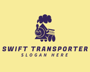 Toy Train Transportation logo design