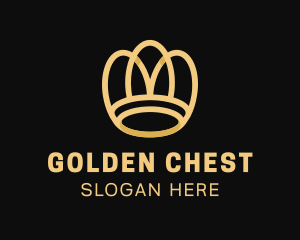 Golden Luxury Crown logo design