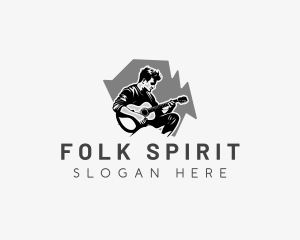 Folk Music Guitarist logo