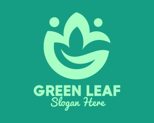 Green Eco Plant logo design