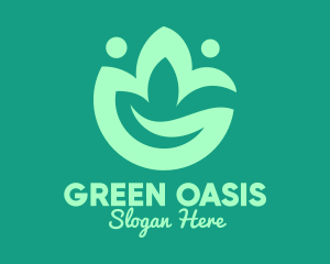 Green Eco Plant logo design