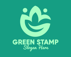 Green Eco Plant logo design