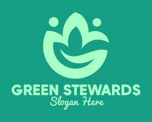 Green Eco Plant logo design