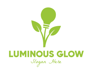 Green Leaf Bulb logo