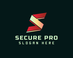 Cyber Letter S Security logo design