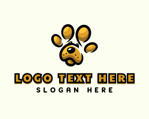 Dog Pet Paw logo