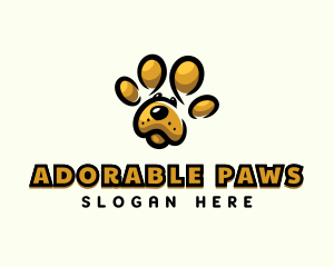 Dog Pet Paw logo design