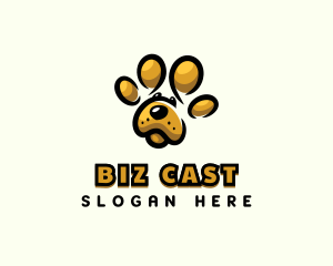 Dog Pet Paw logo