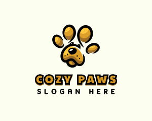 Dog Pet Paw logo design