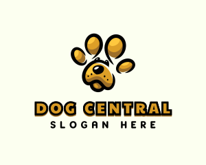 Dog Pet Paw logo design