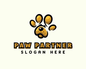 Dog Pet Paw logo design