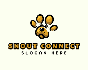 Dog Pet Paw logo