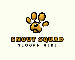 Dog Pet Paw logo design