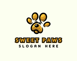 Dog Pet Paw logo design