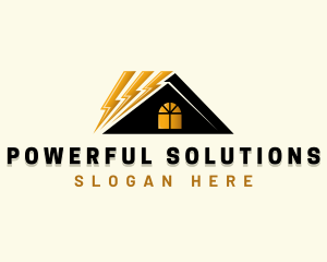 Home Electricity Power logo design