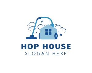 Vacuum House Cleaner logo design