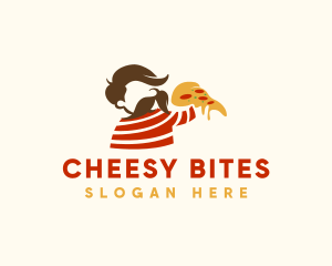 Cheesy Pizza Man logo design